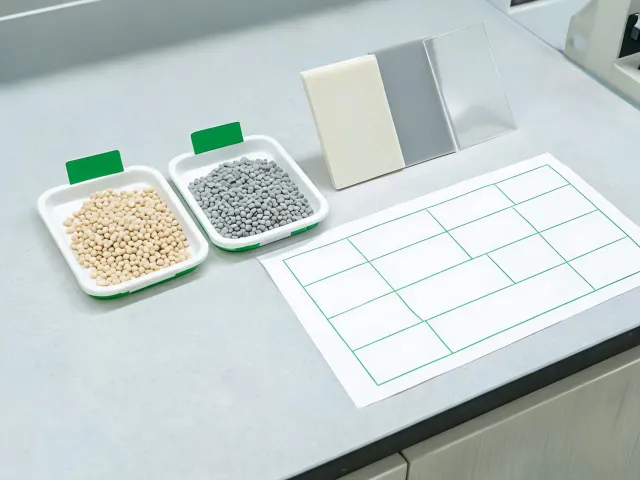 Polymer pellet comparison